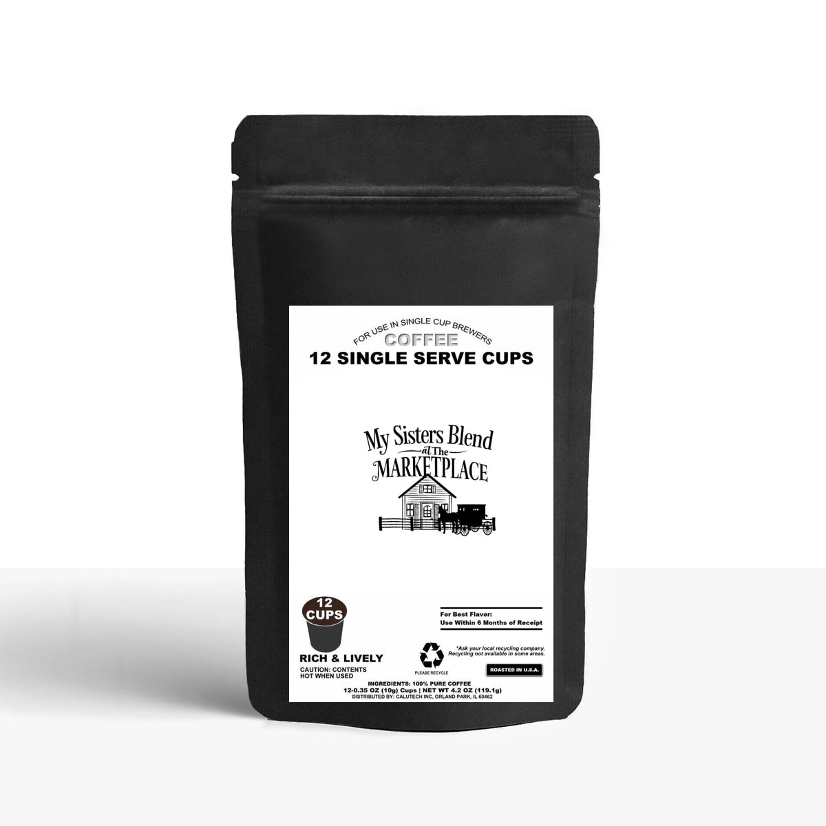 12 Pack Single Serve Coffee Capsules